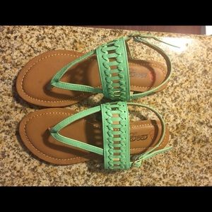 Mint green sandals