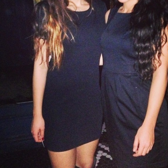 Zara black mini dress