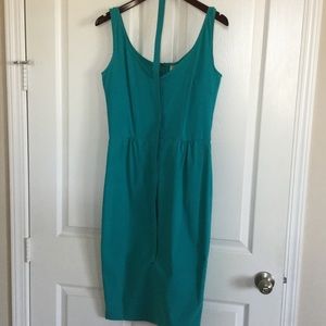 Bettie Page turquoise tank dress