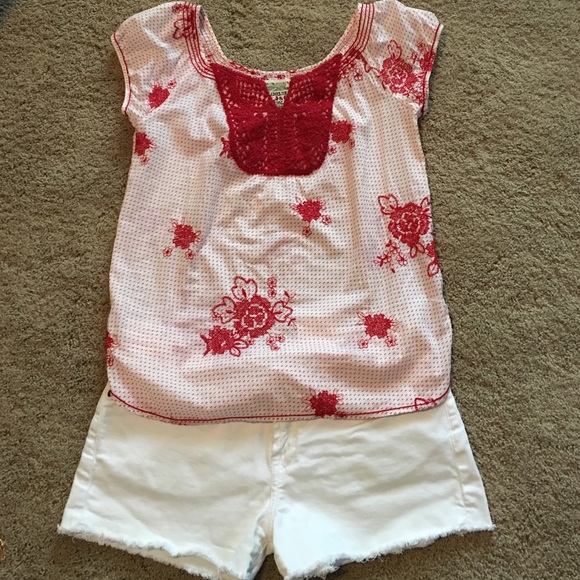Boho Embroidered Top