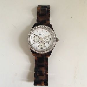 Tortoise Shell Brown Women's Fossil Watch