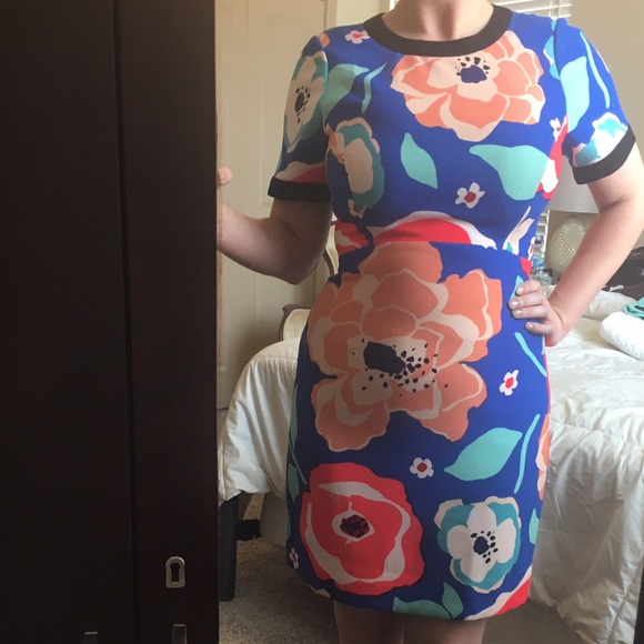 multi floral dress