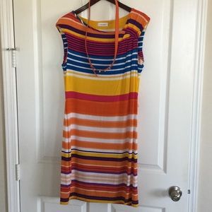 Calvin Klein multi colored dress