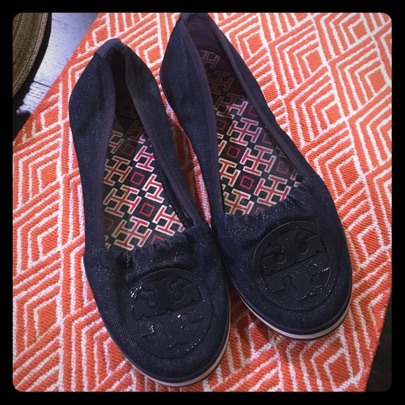 Tory Burch Denim Flats