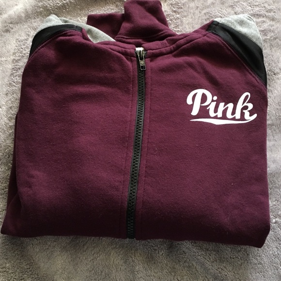 Pink zip up hoodie