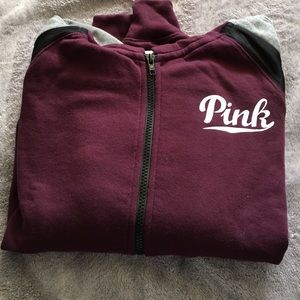 Pink zip up hoodie