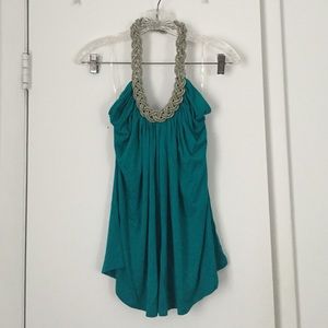 Teal Forever 21 Halter Top