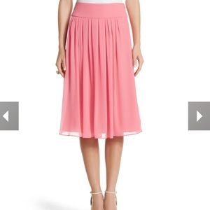 WHBM Pink Chiffon Skirt
