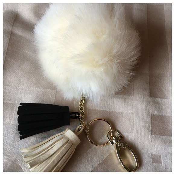 Cream puff for keys or purse