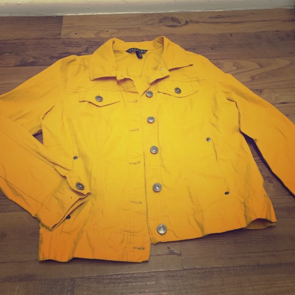 Sunshine yellow spring jacket