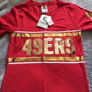 PINKxNFL 49er t-shirt