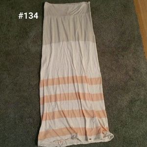 O'Neill Size XS maxi length striped skirt