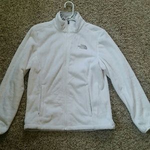 White Northface  Fleece