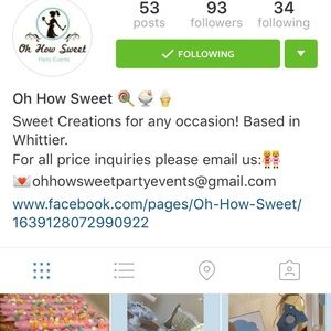 We make party sighs , candy tables, and much more