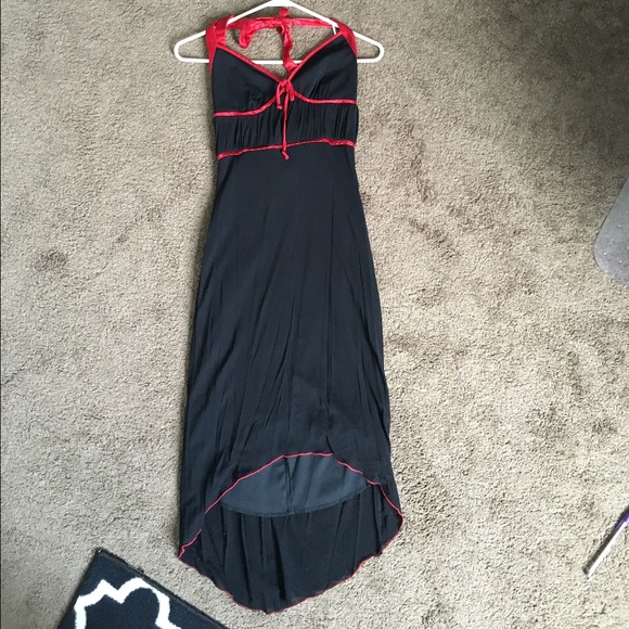 Halter Dress with red outline
