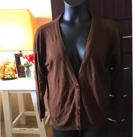 Brown casual sweater