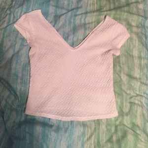 White crop top