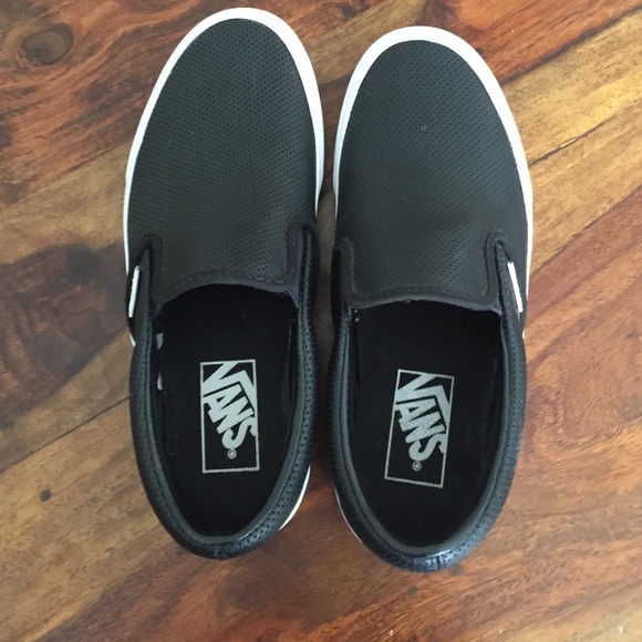 Vans Shoes - VANS women's sz 6 black perforated vans
