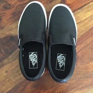 VANS women's sz 6 black perforated vans