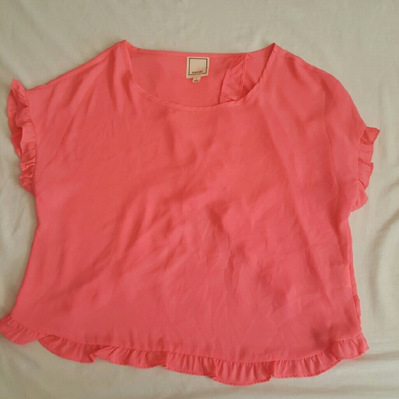 Meraki peach blouse