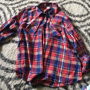 Flannel button down
