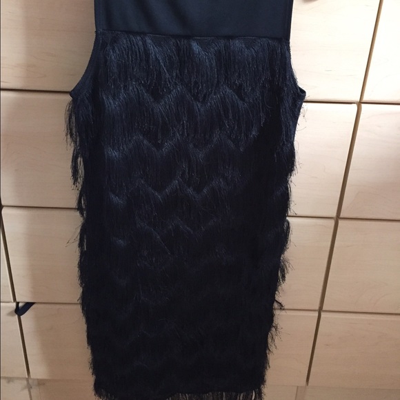 Rachel Roy fun black fringe dress