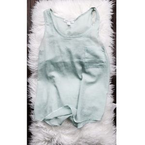 👽SHEER TEAL TANK TOP👽