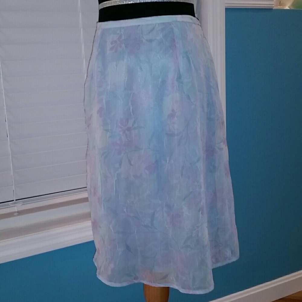 Lightweight summer knee length skirt