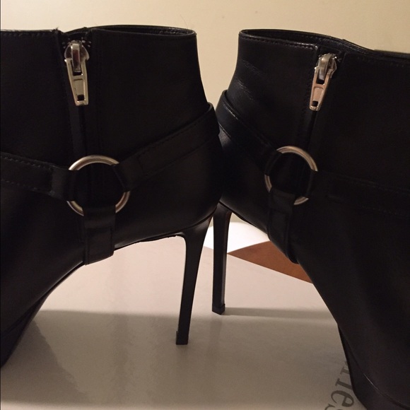 Saint Laurent Leather Platform Booties - Picture 3 of 4