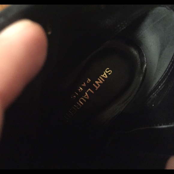 Saint Laurent Leather Platform Booties - Picture 4 of 4