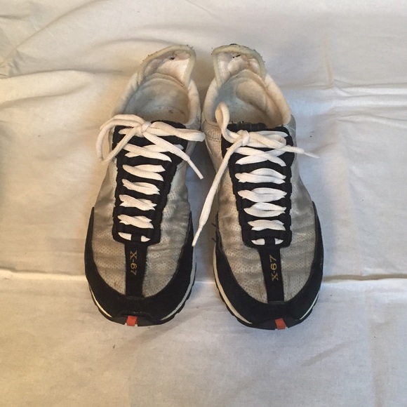 White and Black Polo sneakers.
