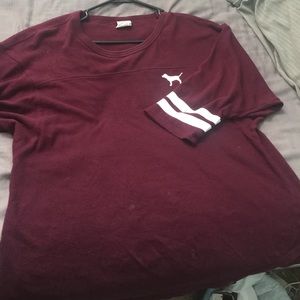 PINK half sleeve crew