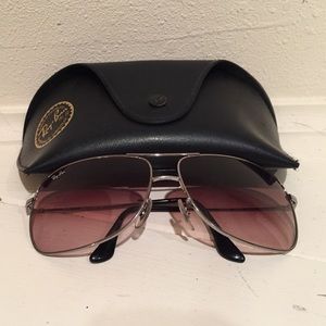 Silver Ray-Ban sunglasses
