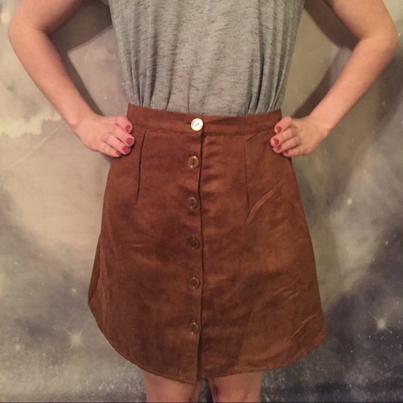 Faux Suede Justify Skirt Size S
