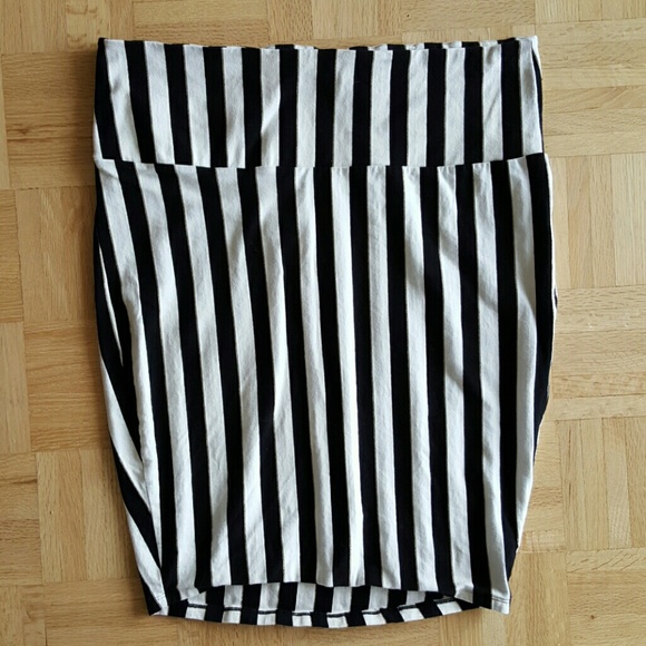 Torrid Striped Stretchy Pencil Skirt