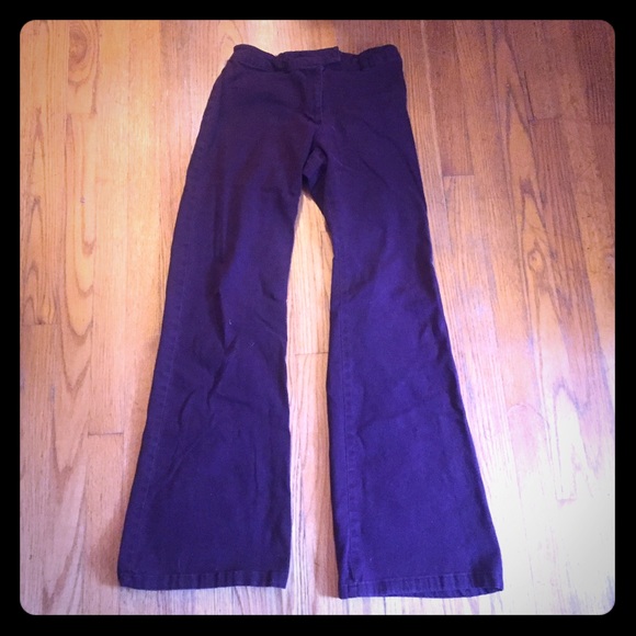 purple wide leg jeans
