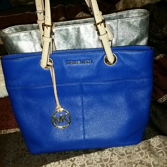 Authentic electric blue mk bedford tote. SOLD