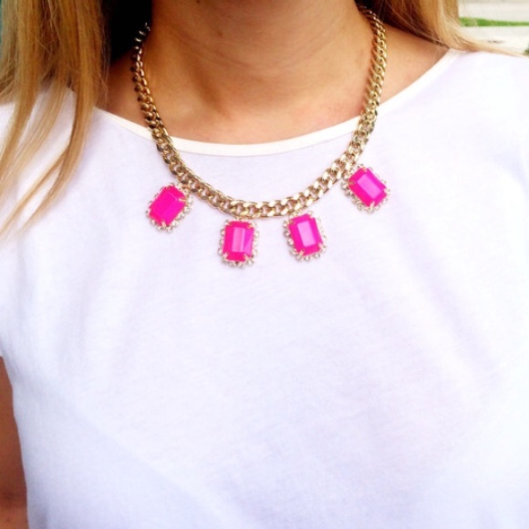 Neon Pink  Necklace