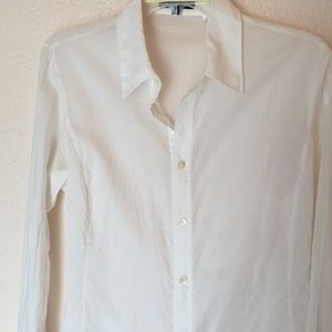 Philippe Adec Sheer Cotton Button Down