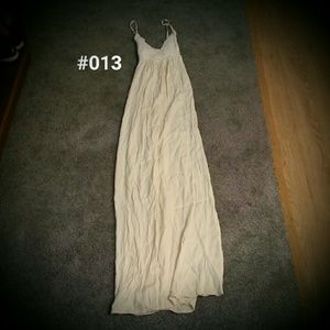 Ark & Co Size small long cream colored dress