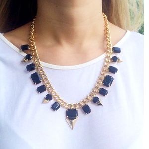 Black Spikey Necklace