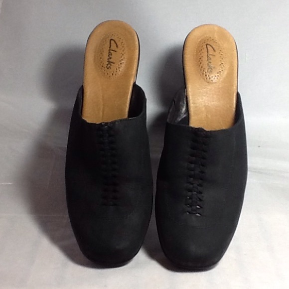 Clarks Leather Clogs