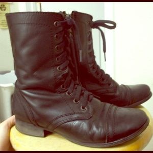Steve Madden TROOPA combat boots 👢 Size 7.5 BLACK