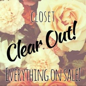 Closet clear out weekend!!! Everything on sale!