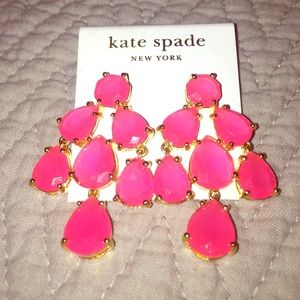 Kate Spade. Pink Chandelier Earrings