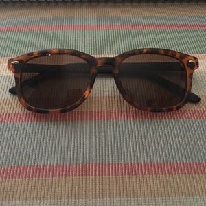 Matte tortoise shell sunglasses