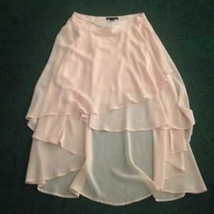 High-low skirt (light pink)