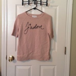 "J’adore" sweater