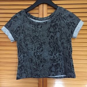 Reptile print Crop Top