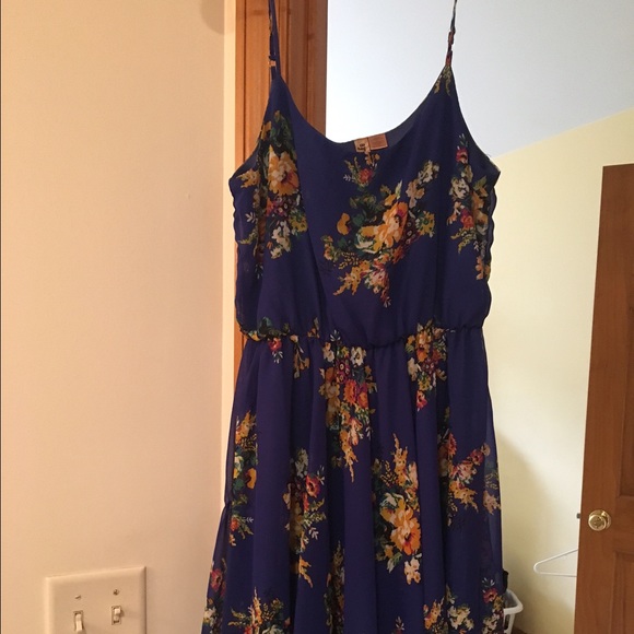 Floral asymmetrical dress